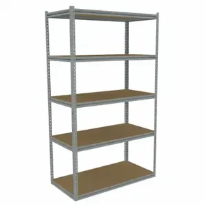 TENNSCO ZB7-4824S-5D Boltless Shelving, Starter, Medium-Duty, 48 Inch x 24 in, 84 Inch Height, 5 Shelves | CU6GDU 36K428