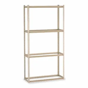 TENNSCO ZKMS-691584 Boltless Shelving, Starter, Medium-Duty, 69 Inch x 15 in, 84 Inch Height, 4 Shelves | CU6GEB 4TW09