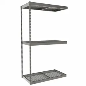 TENNSCO ZLC7-4824A-3W Boltless Shelving, Add-On, Heavy-Duty, 48 Inch x 24 in, 84 Inch Overall Height, 3 Shelves | CU6FVK 36K327