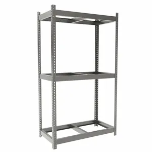 TENNSCO ZLC7-4824S-3 Boltless Shelving, Starter, Heavy-Duty, 48 Inch x 24 in, 84 Inch Overall Height, 3 Shelves | CU6FZX 36K216