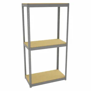 TENNSCO ZLC7-4824S-3D Boltless Shelving, Starter, Heavy-Duty, 48 Inch x 24 in, 84 Inch Overall Height, 3 Shelves | CU6FZY 36K282