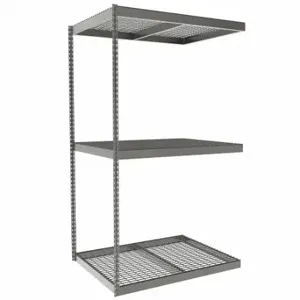 TENNSCO ZLC7-4836A-3W Boltless Shelving, Add-On, Heavy-Duty, 48 Inch x 36 in, 84 Inch Overall Height, 3 Shelves | CU6FVM 36K329