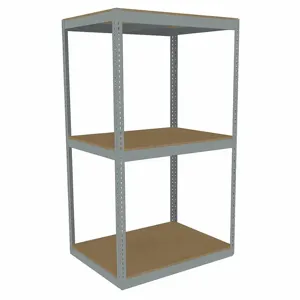 TENNSCO ZLC7-4836S-3D Boltless Shelving, Starter, Heavy-Duty, 48 Inch x 36 in, 84 Inch Overall Height, 3 Shelves | CU6GED 36K284