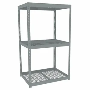 TENNSCO ZLC7-4836S-3W Boltless Shelving, Starter, Heavy-Duty, 48 Inch x 36 in, 84 Inch Overall Height, 3 Shelves | CU6GAD 36K328