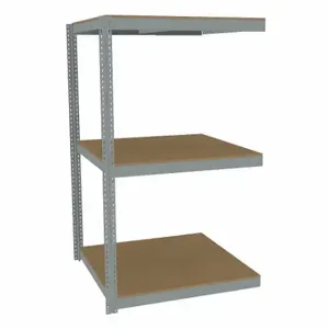 TENNSCO ZLC7-4848A-3D Boltless Shelving, Add-On, Heavy-Duty, 48 Inch x 48 in, 84 Inch Overall Height, 3 Shelves | CU6GEV 36K286