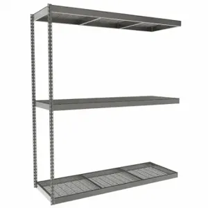 TENNSCO ZLC7-7224A-3W Boltless Shelving, Add-On, Heavy-Duty, 72 Inch x 24 in, 84 Inch Overall Height, 3 Shelves | CU6FWB 36K341