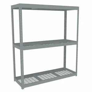 TENNSCO ZLC7-7224S-3W Boltless Shelving, Starter, Heavy-Duty, 72 Inch x 24 in, 84 Inch Overall Height, 3 Shelves | CU6GAQ 36K340