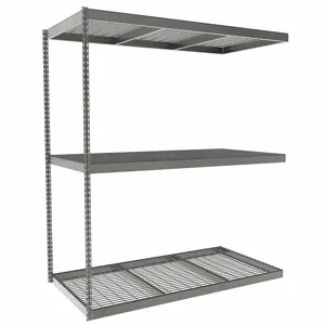 TENNSCO ZLC7-7236A-3W Boltless Shelving, Add-On, Heavy-Duty, 72 Inch x 36 in, 84 Inch Overall Height, 3 Shelves | CU6FWJ 36K343