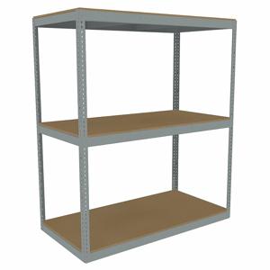 TENNSCO ZLC7-7236S-3D Boltless Shelving, Starter, Heavy-Duty, 72 Inch x 36 in, 84 Inch Overall Height, 3 Shelves | CU6GBA 36K297