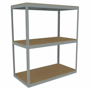 TENNSCO ZLC7-7236S-3D Boltless Shelving, Starter, Heavy-Duty, 72 Inch x 36 in, 84 Inch Overall Height, 3 Shelves | CU6GBA 36K297