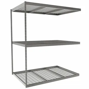 TENNSCO ZLC7-7248A-3W Boltless Shelving, Add-On, Heavy-Duty, 72 Inch x 48 in, 84 Inch Overall Height, 3 Shelves | CU6FWT 36K345