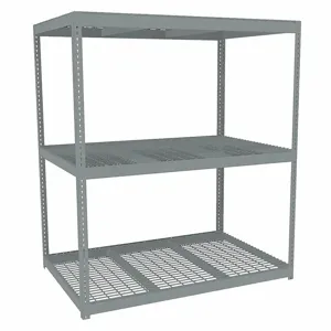 TENNSCO ZLC7-7248S-3W Boltless Shelving, Starter, Heavy-Duty, 72 Inch x 48 in, 84 Inch Overall Height, 3 Shelves | CU6GBG 36K344