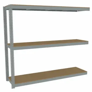 TENNSCO ZLC7-9624A-3D Boltless Shelving, Add-On, Heavy-Duty, 96 Inch x 24 in, 84 Inch Overall Height, 3 Shelves | CU6GEM 36K315