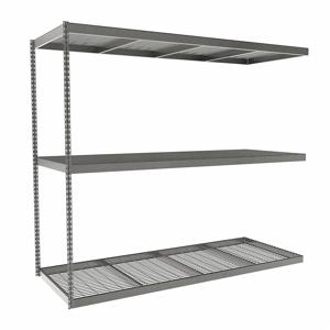 TENNSCO ZLC7-9636A-3W Boltless Shelving, Add-On, Heavy-Duty, 96 Inch x 36 in, 84 Inch Overall Height, 3 Shelves | CU6FXL 36K361