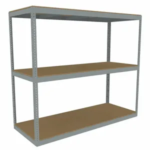 TENNSCO ZLC7-9636S-3D Boltless Shelving, Starter, Heavy-Duty, 96 Inch x 36 in, 84 Inch Overall Height, 3 Shelves | CU6GBZ 36K316