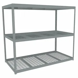 TENNSCO ZLC7-9648S-3W Boltless Shelving, Starter, Heavy-Duty, 96 Inch x 48 in, 84 Inch Overall Height, 3 Shelves | CU6GCE 36K362