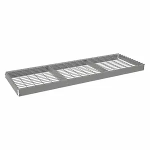 TENNSCO ZLCS-7224W Shelf, 72 Inch x 24 Inch Size, 2000 Lb Load Capacity, Steel, 5 Ga Decking, Gray | CV2QZY 36K382