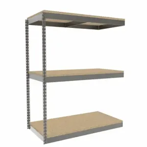 TENNSCO ZLE5-4824A-3D Boltless Shelving, Add-On, Heavy-Duty, 48 Inch x 24 in, 60 Inch Overall Height, 3 Shelves | CU6FVD 36K288