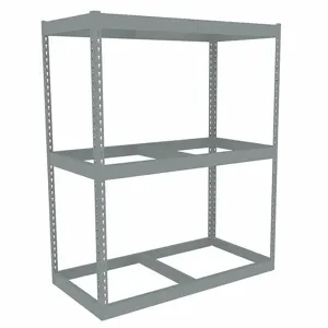 TENNSCO ZLE5-4824S-3 Boltless Shelving, Starter, Heavy-Duty, 48 Inch x 24 in, 60 Inch Overall Height, 3 Shelves | CU6FZT 36K222