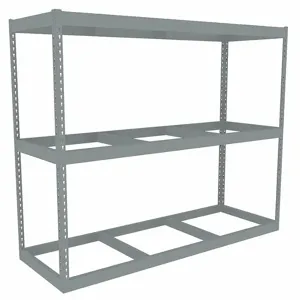 TENNSCO ZLE5-7224S-3 Boltless Shelving, Starter, Heavy-Duty, 72 Inch x 24 in, 60 Inch Overall Height, 3 Shelves | CU6GAL 36K236