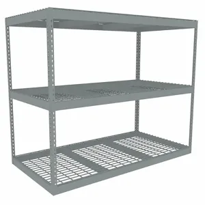 TENNSCO ZLE5-7236S-3W Boltless Shelving, Starter, Heavy-Duty, 72 Inch x 36 in, 60 Inch Overall Height, 3 Shelves | CU6GAV 36K348