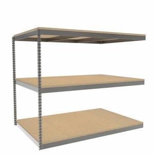 TENNSCO ZLE5-7248A-3D Boltless Shelving, Add-On, Heavy-Duty, 72 Inch x 48 in, 60 Inch Overall Height, 3 Shelves | CU6FWP 36K307