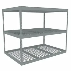 TENNSCO ZLE5-7248S-3W Boltless Shelving, Starter, Heavy-Duty, 72 Inch x 48 in, 60 Inch Overall Height, 3 Shelves | CU6GEW 36K350