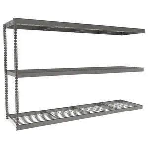 TENNSCO ZLE5-9624A-3W Boltless Shelving, Add-On, Heavy-Duty, 96 Inch x 24 in, 60 Inch Overall Height, 3 Shelves | CU6FXA 36K365