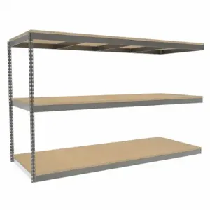 TENNSCO ZLE5-9636A-3D Boltless Shelving, Add-On, Heavy-Duty, 96 Inch x 36 in, 60 Inch Overall Height, 3 Shelves | CU6GEQ 36K321