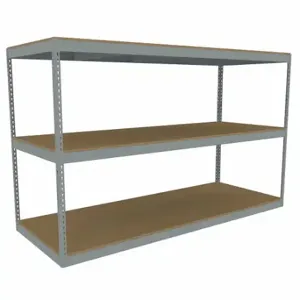 TENNSCO ZLE5-9636S-3D Boltless Shelving, Starter, Heavy-Duty, 96 Inch x 36 in, 60 Inch Overall Height, 3 Shelves | CU6GEY 36K320