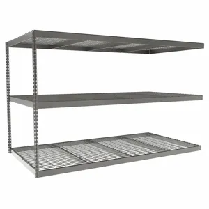 TENNSCO ZLE5-9648A-3W Boltless Shelving, Add-On, Heavy-Duty, 96 Inch x 48 in, 60 Inch Overall Height, 3 Shelves | CU6FXN 36K369