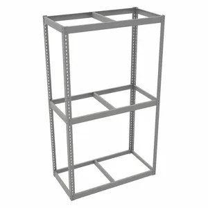 TENNSCO ZLE7-4824S-3 Boltless Shelving, Starter, Heavy-Duty, 48 Inch x 24 in, 84 Inch Overall Height, 3 Shelves | CU6FZW 36K224