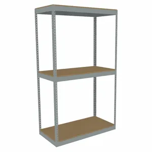 TENNSCO ZLE7-4824S-3D Boltless Shelving, Starter, Heavy-Duty, 48 Inch x 24 in, 84 Inch Overall Height, 3 Shelves | CU6FZZ 36K289