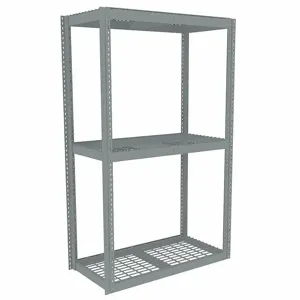 TENNSCO ZLE7-4824S-3W Boltless Shelving, Starter, Heavy-Duty, 48 Inch x 24 in, 84 Inch Overall Height, 3 Shelves | CU6FZV 36K334