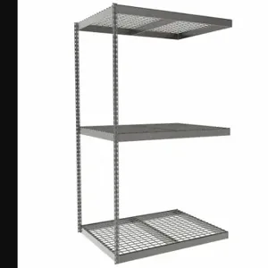 TENNSCO ZLE7-4836A-3W Boltless Shelving, Add-On, Heavy-Duty, 48 Inch x 36 in, 84 Inch Overall Height, 3 Shelves | CU6FVL 36K337