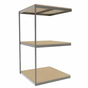 TENNSCO ZLE7-4848A-3D Boltless Shelving, Add-On, Heavy-Duty, 48 Inch x 48 in, 84 Inch Overall Height, 3 Shelves | CU6FVT 36K294