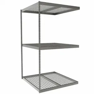 TENNSCO ZLE7-4848A-3W Boltless Shelving, Add-On, Heavy-Duty, 48 Inch x 48 in, 84 Inch Overall Height, 3 Shelves | CU6FVP 36K339