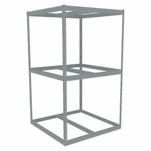 TENNSCO ZLE7-4848S-3 Boltless Shelving, Starter, Heavy-Duty, 48 Inch x 48 in, 84 Inch Overall Height, 3 Shelves | CU6GAK 36K228