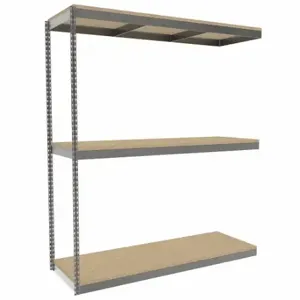 TENNSCO ZLE7-7224A-3D Boltless Shelving, Add-On, Heavy-Duty, 72 Inch x 24 in, 84 Inch Overall Height, 3 Shelves | CU6FVY 36K309