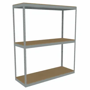 TENNSCO ZLE7-7224S-3D Boltless Shelving, Starter, Heavy-Duty, 72 Inch x 24 in, 84 Inch Overall Height, 3 Shelves | CU6GAP 36K308