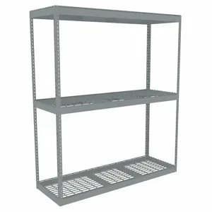 TENNSCO ZLE7-7224S-3W Boltless Shelving, Starter, Heavy-Duty, 72 Inch x 24 in, 84 Inch Overall Height, 3 Shelves | CU6GAT 36K352