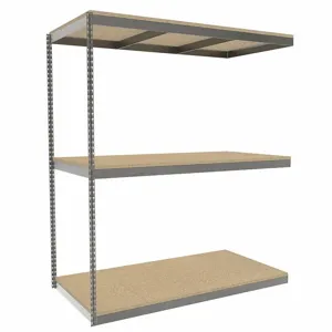 TENNSCO ZLE7-7236A-3D Boltless Shelving, Add-On, Heavy-Duty, 72 Inch x 36 in, 84 Inch Overall Height, 3 Shelves | CU6FWG 36K311