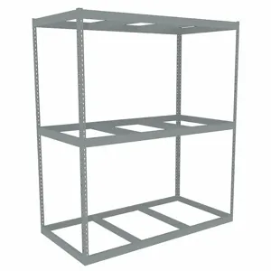 TENNSCO ZLE7-7236S-3 Boltless Shelving, Starter, Heavy-Duty, 72 Inch x 36 in, 84 Inch Overall Height, 3 Shelves | CU6GAX 36K244