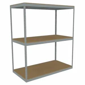 TENNSCO ZLE7-7236S-3D Boltless Shelving, Starter, Heavy-Duty, 72 Inch x 36 in, 84 Inch Overall Height, 3 Shelves | CU6GBC 36K310