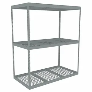 TENNSCO ZLE7-7236S-3W Boltless Shelving, Starter, Heavy-Duty, 72 Inch x 36 in, 84 Inch Overall Height, 3 Shelves | CU6GAZ 36K354