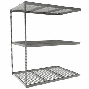 TENNSCO ZLE7-7248A-3W Boltless Shelving, Add-On, Heavy-Duty, 72 Inch x 48 in, 84 Inch Overall Height, 3 Shelves | CU6FWR 36K357