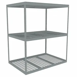 TENNSCO ZLE7-7248S-3W Boltless Shelving, Starter, Heavy-Duty, 72 Inch x 48 in, 84 Inch Overall Height, 3 Shelves | CU6GBH 36K356