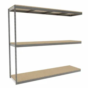 TENNSCO ZLE7-9624A-3D Boltless Shelving, Add-On, Heavy-Duty, 96 Inch x 24 in, 84 Inch Overall Height, 3 Shelves | CU6FXB 36K323