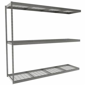 TENNSCO ZLE7-9624A-3W Boltless Shelving, Add-On, Heavy-Duty, 96 Inch x 24 in, 84 Inch Overall Height, 3 Shelves | CU6FXD 36K371