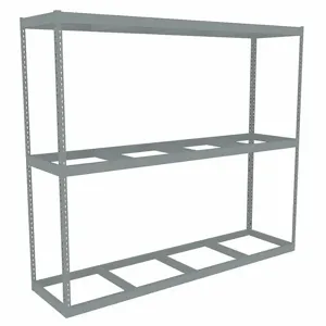 TENNSCO ZLE7-9624S-3 Boltless Shelving, Starter, Heavy-Duty, 96 Inch x 24 in, 84 Inch Overall Height, 3 Shelves | CU6GBQ 36K260